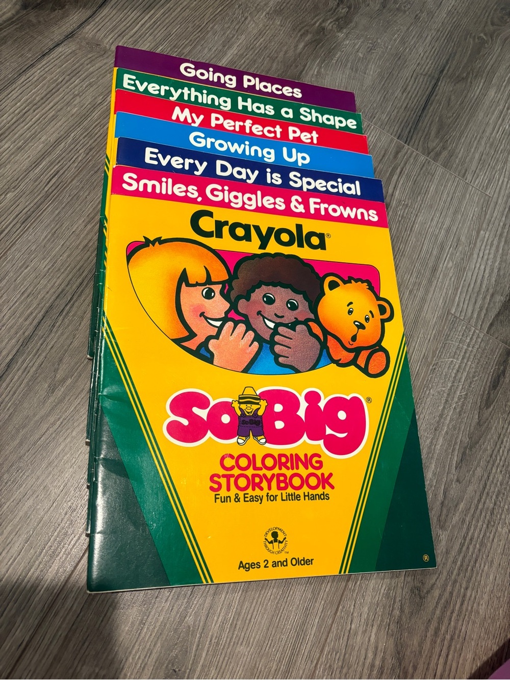 Set of 6 Vintage Crayola So Big Coloring Storybooks - preowned unused